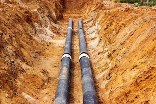 Water Line Trenching in Santa Cruz
