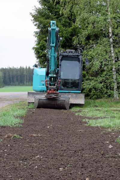 Backhoe Grading in Santa Cruz