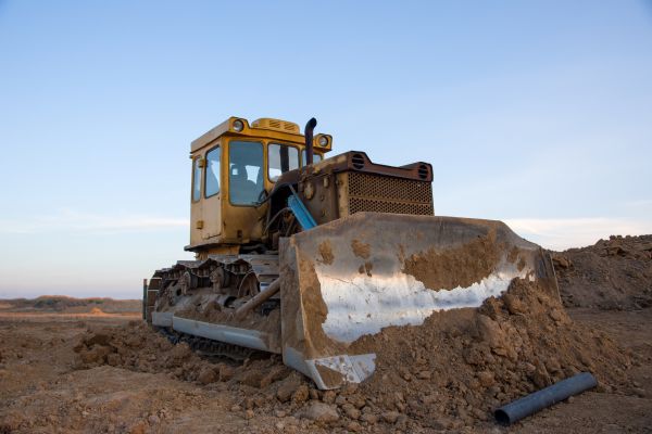 Bulldozer Land Grading in Santa Cruz