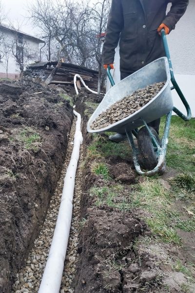 Drain Trenching in Santa Cruz