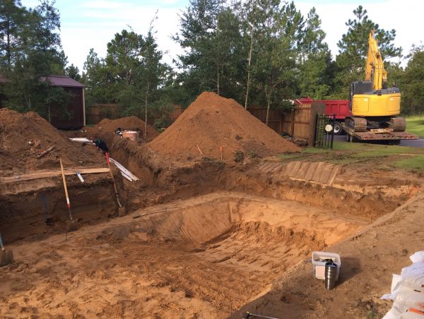 Pool Site Excavation in Santa Cruz