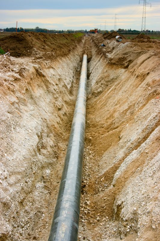 Gas Line Excavation